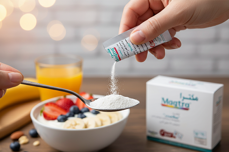 مصرف آسان پودر مگترا برای بهبود عملکرد رودهها